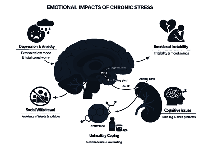 Emotional impacts of chronic stress